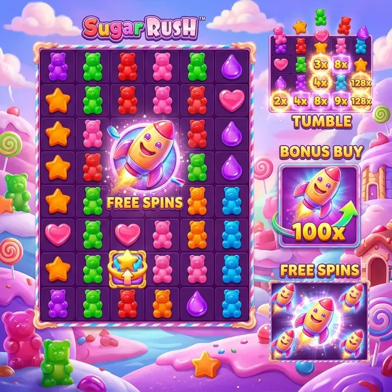 Sugar Rush slot δωρεάν παιχνίδι, demo